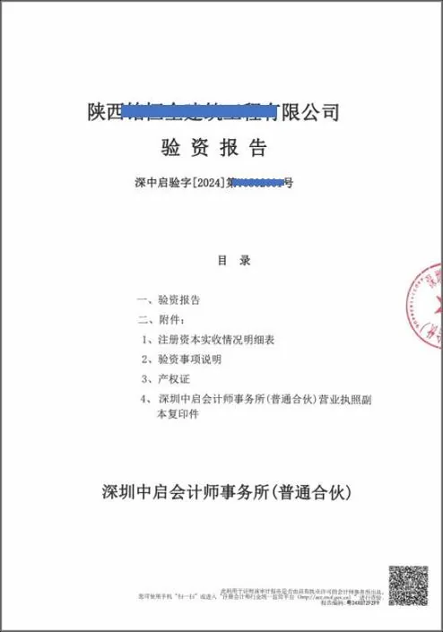 验资报告样例